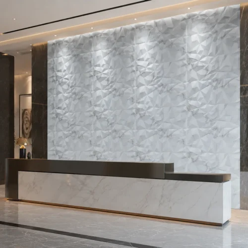 3D PVC Decorative Wall Cladding Marble Look Surface Hotel Showroom Commercial Wall Panel WYRAX_2 3D PVC Decorative Wall Cladding Marble Look Surface Hotel Showroom Commercial Wall Panel WYRAX
