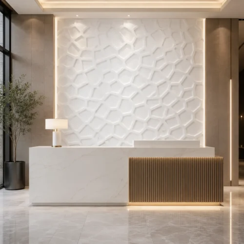 3D PVC Wall Panel 500x500mm Fire Retardant Decorative Interior Cladding Commercial Project WYRAX_2 3D PVC Wall Panel 500x500mm Fire Retardant Decorative Interior Cladding Commercial Project WYRAX