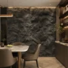 7PU Rock Stone Wall Panel Dark Grey 3D Texture Bar Restaurant Commercial Interior Decoration WYRAX_4 PU Rock Stone Wall Panel Dark Grey 3D Texture Bar Restaurant Commercial Interior Decoration WYRAX