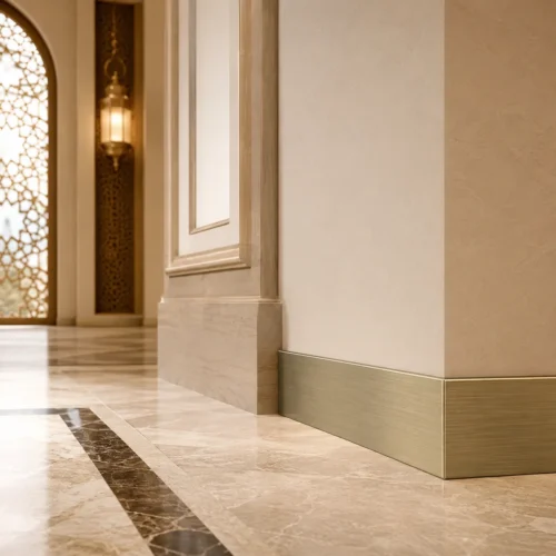 Aluminum Baseboard 60mm Champagne Gold Middle East Style Hotel Villa WYRAX (3) Aluminum Baseboard 60mm Champagne Gold Middle East Style Hotel Villa WYRAX