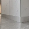Aluminum Baseboard 80mm Brushed Silver Match Marble PVC Wall Panel Hotel WYRAX (4) Aluminum Baseboard 80mm Brushed Silver Match Marble PVC Wall Panel Hotel WYRAX
