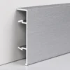 Aluminum Baseboard 80mm Brushed Silver Match Marble PVC Wall Panel Hotel WYRAX (6) Aluminum Baseboard 80mm Brushed Silver Match Marble PVC Wall Panel Hotel WYRAX