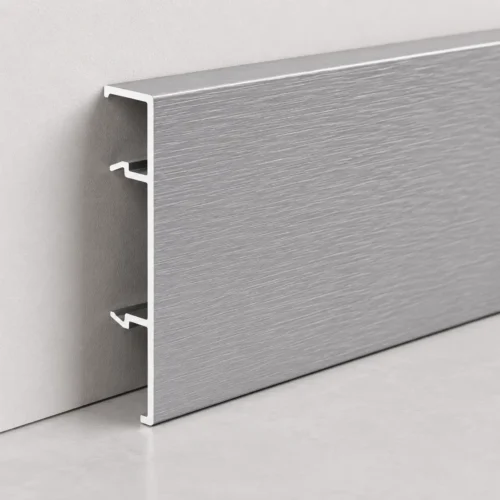 Aluminum Baseboard 80mm Brushed Silver Match Marble PVC Wall Panel Hotel WYRAX (7) Aluminum Baseboard 80mm Brushed Silver Match Marble PVC Wall Panel Hotel WYRAX