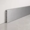 Aluminum Baseboard 80mm Brushed Silver Office Commercial Space Modern Interior WYRAX (1) Aluminum Baseboard 80mm Brushed Silver Office Commercial Space Modern Interior WYRAX