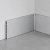 Aluminum Baseboard 80mm Brushed Silver Office Commercial Space Modern Interior WYRAX (6) Aluminum Baseboard 80mm Brushed Silver Office Commercial Space Modern Interior WYRAX
