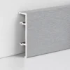 Aluminum Baseboard 80mm Brushed Silver Office Commercial Space Modern Interior WYRAX (7) Aluminum Baseboard 80mm Brushed Silver Office Commercial Space Modern Interior WYRAX
