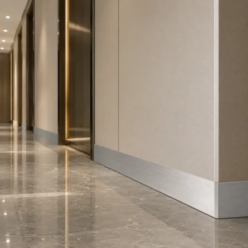 Aluminum Skirting 100mm Brushed Silver Luxury Hotel Restaurant Commercial WYRAX (1) Aluminum Skirting 100mm Brushed Silver Luxury Hotel Restaurant Commercial WYRAX