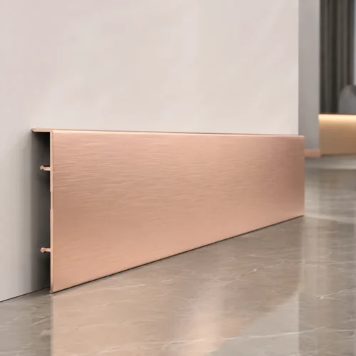 Aluminum Skirting 100mm Rose Gold Premium Hotel Restaurant Commercial WYRAX (5) Aluminum Skirting 100mm Rose Gold Premium Hotel Restaurant Commercial WYRAX