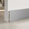 Aluminum Skirting Board 60mm Brushed Silver Commercial Hotel Interior Finishing WYRAX (1) Aluminum Skirting Board 60mm Brushed Silver Commercial Hotel Interior Finishing WYRAX