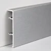 Aluminum Skirting Board 60mm Brushed Silver Commercial Hotel Interior Finishing WYRAX (6) Aluminum Skirting Board 60mm Brushed Silver Commercial Hotel Interior Finishing WYRAX