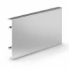Aluminum Skirting Board 60mm Polished Silver High Gloss Commercial Finishing WYRAX