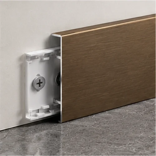 Aluminum Skirting Board 80mm Bronze Antique Style Restaurant Hotel Commercial WYRAX (5) Aluminum Skirting Board 80mm Bronze Antique Style Restaurant Hotel Commercial WYRAX