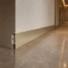 Aluminum Skirting Board 80mm Champagne Gold Luxury Hotel Commercial Interior WYRAX