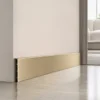 Aluminum Skirting Board 80mm Champagne Gold Luxury Hotel Commercial Interior WYRAX