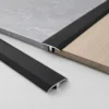 Aluminum T-Molding Strip Matte Black Floor Transition Modern Commercial Interior WYRAX