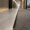 Aluminum T-Molding Strip Matte Black Floor Transition Modern Commercial Interior WYRAX