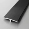 Aluminum T-Molding Strip Matte Black Floor Transition Modern Commercial Interior WYRAX