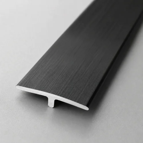 Aluminum T-Molding Strip Matte Black Floor Transition Modern Commercial Interior WYRAX (6) Aluminum T-Molding Strip Matte Black Floor Transition Modern Commercial Interior WYRAX