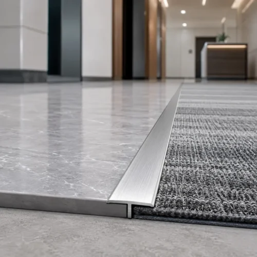 Aluminum T-Molding Transition Strip Silver 6mm Floor to Floor Commercial Project WYRAX (2) Aluminum T-Molding Transition Strip Silver 6mm Floor to Floor Commercial Project WYRAX