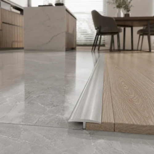Aluminum T-Molding Transition Strip Silver 6mm Floor to Floor Commercial Project WYRAX (3) Aluminum T-Molding Transition Strip Silver 6mm Floor to Floor Commercial Project WYRAX