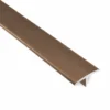 Aluminum T-Profile Bronze Floor Wall Panel Transition Trim Commercial WYRAX (1) Aluminum T-Profile Bronze Floor Wall Panel Transition Trim Commercial WYRAX