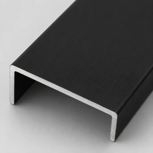 Aluminum U-Profile Matte Black WPC Wall Panel Edge Finishing Commercial WYRAX (5) Aluminum U-Profile Matte Black WPC Wall Panel Edge Finishing Commercial WYRAX