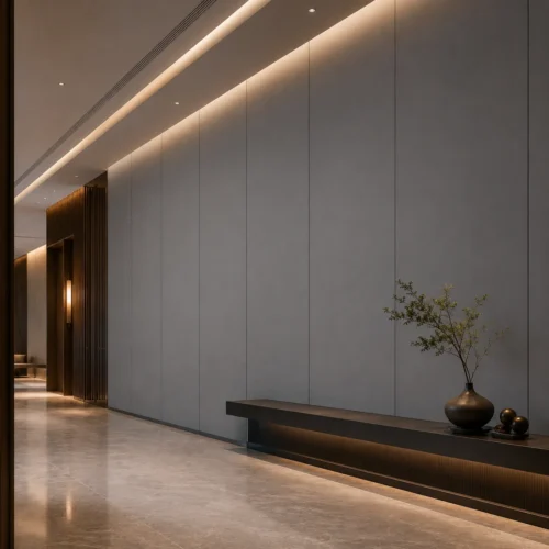 Carbon Crystal Bamboo Charcoal Wall Panel PET Skin Feel Surface Hotel Lobby Commercial Project WYRAX_3 Carbon Crystal Bamboo Charcoal Wall Panel PET Skin Feel Surface Hotel Lobby Commercial Project WYRAX