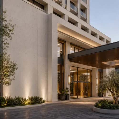 Flexible Travertine Stone Wall Panel 1200x3000mm Lightweight Hotel Exterior Facade WYRAX-1 Flexible Travertine Stone Wall Panel 1200x3000mm Lightweight Hotel Exterior Facade WYRAX