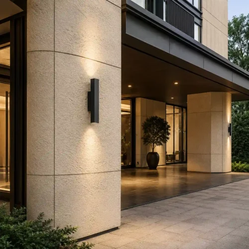 MCM Rough Faced Granite Flexible Stone Panel Weather Resistant Exterior Renovation Project WYRAX-2 MCM Rough Faced Granite Flexible Stone Panel Weather Resistant Exterior Renovation Project WYRAX