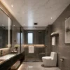 PVC Ceiling Panel Marble Texture Waterproof Bathroom Hotel Toilet 600×600mm WYRAX