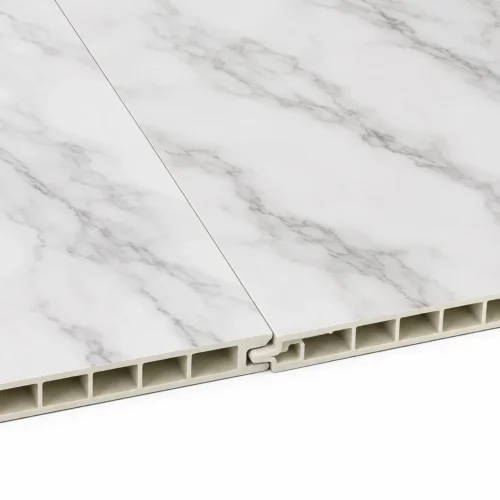 PVC Ceiling Panel Marble Texture Waterproof Bathroom Hotel Toilet 600×600mm WYRAX