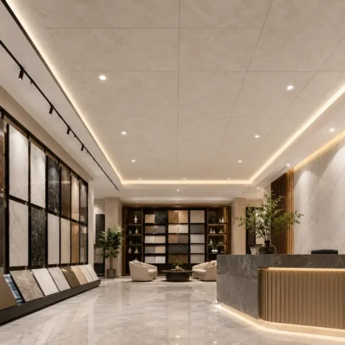 PVC Ceiling Stone Texture Showroom Sales Office Commercial Display WYRAX (1) PVC Ceiling Stone Texture Showroom Sales Office Commercial Display WYRAX