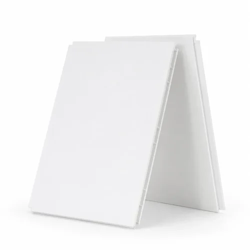 PVC Matte White Ceiling Panel Waterproof Minimalist Bathroom Commercial Use WYRAX