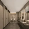 PVC Matte White Ceiling Panel Waterproof Minimalist Bathroom Commercial Use WYRAX
