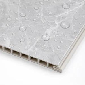 PVC Waterproof Ceiling Panel, Marble Grey 600x300mm | Wyrax