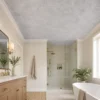PVC Waterproof Ceiling Marble Grey Pattern 600×300mm Commercial Bathroom Hotel WYRAX