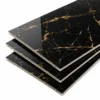 UV Marble Wall Panel Grey Stone Texture High Gloss Hotel Lobby Commercial Interior WYRAX_1 PVC UV Marble Wall Panel Black Gold Marble Pattern Premium Hotel Restaurant Commercial WYRAX