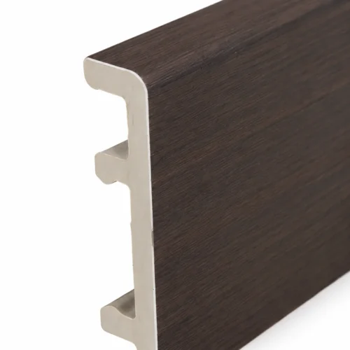 WPC Baseboard 80mm Dark Brown Wood Grain Restaurant Hotel Commercial Interior WYRAX-6 WPC Baseboard 80mm Dark Brown Wood Grain Restaurant Hotel Commercial Interior WYRAX