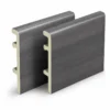 WPC Baseboard 80mm Smoke Grey Grain Modern Commercial Hotel Interior WYRAX-1 WPC Baseboard 80mm Smoke Grey Grain Modern Commercial Hotel Interior WYRAX
