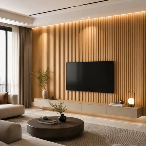 WPC Decorative Wall Panel Natural Wood Look Waterproof Commercial Space Interior WYRAX_4 WPC Decorative Wall Panel Natural Wood Look Waterproof Commercial Space Interior WYRAX