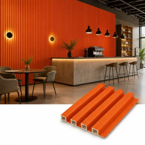 WPC Fluted Wall Panel Custom Color Bulk Order Commercial Engineering Project WYRAX_1 WPC Fluted Wall Panel Custom Color Bulk Order Commercial Engineering Project WYRAX