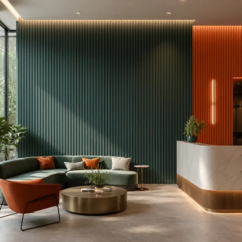 WPC Fluted Wall Panel Custom Color Bulk Order Commercial Engineering Project WYRAX_4 WPC Fluted Wall Panel Custom Color Bulk Order Commercial Engineering Project WYRAX