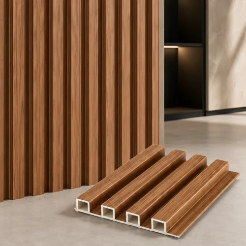 WPC Fluted Wall Panel Light Oak Wood Grain Waterproof Hotel Commercial Project WYRAX_5 WPC Fluted Wall Panel Light Oak Wood Grain Waterproof Hotel Commercial Project WYRAX