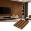 WPC Fluted Wall Panel Light Oak Wood Grain Waterproof Hotel Commercial Project WYRAX_8 WPC Fluted Wall Panel Light Oak Wood Grain Waterproof Hotel Commercial Project WYRAX