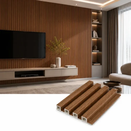 WPC Fluted Wall Panel Light Oak Wood Grain Waterproof Hotel Commercial Project WYRAX_8 WPC Fluted Wall Panel Light Oak Wood Grain Waterproof Hotel Commercial Project WYRAX