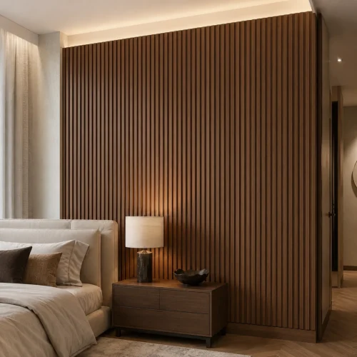 WPC Grille Wall Panel Walnut Wood Grain Interior Decorative Restaurant Hotel Commercial WYRAX_3 WPC Grille Wall Panel Walnut Wood Grain Interior Decorative Restaurant Hotel Commercial WYRAX