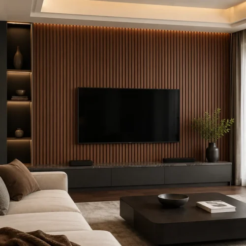 WPC Grille Wall Panel Walnut Wood Grain Interior Decorative Restaurant Hotel Commercial WYRAX_4 WPC Grille Wall Panel Walnut Wood Grain Interior Decorative Restaurant Hotel Commercial WYRAX