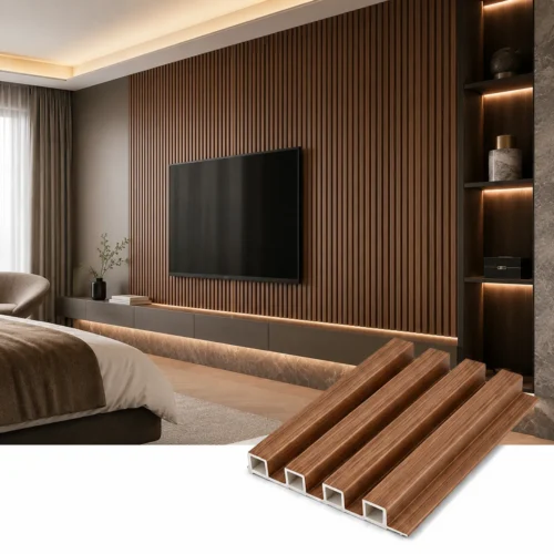 WPC Grille Wall Panel Walnut Wood Grain Interior Decorative Restaurant Hotel Commercial WYRAX_5 WPC Grille Wall Panel Walnut Wood Grain Interior Decorative Restaurant Hotel Commercial WYRAX