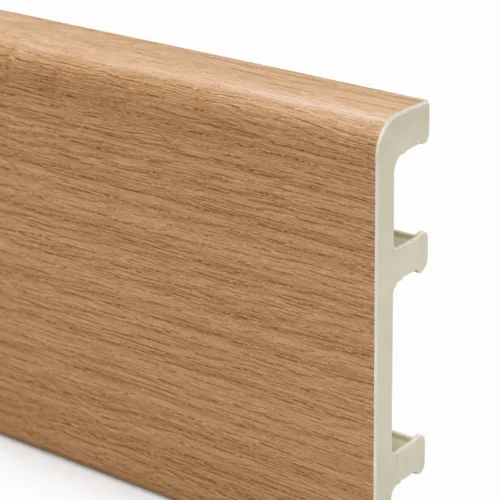 WPC Skirting 100mm Height Light Oak Grain High Skirting Board Commercial Hotel WYRAX-5 WPC Skirting 100mm Height Light Oak Grain High Skirting Board Commercial Hotel WYRAX