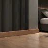 WPC Skirting 100mm Walnut Grain Premium Hotel Lobby Commercial Interior WYRAX-4 WPC Skirting 100mm Walnut Grain Premium Hotel Lobby Commercial Interior WYRAX